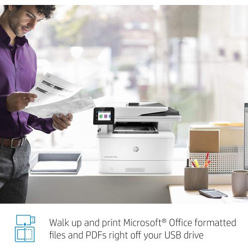 에이치피 [아마존베스트]HP LaserJet Pro Laser Printer (Printer, LAN, AirPrint) White