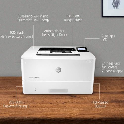 에이치피 [아마존베스트]HP LaserJet Pro Laser Printer (Printer, LAN, AirPrint) White