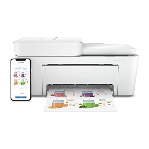 에이치피 [아마존베스트]HP DeskJet Wireless Multifunctional Printer (Printer, Scanner, Copier, Airprint, Instant Ink Ready), White / Blue