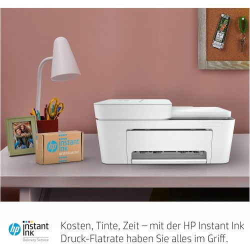 에이치피 [아마존베스트]HP DeskJet Wireless Multifunctional Printer (Printer, Scanner, Copier, Airprint, Instant Ink Ready), White / Blue