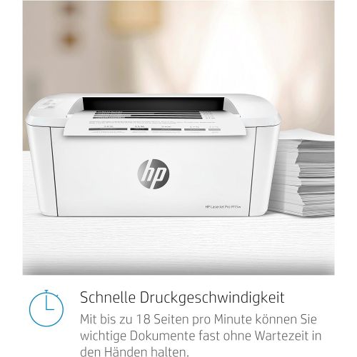 에이치피 [아마존베스트]HP LaserJet Pro M15w Laser Printer (Black and White Printer, WLAN, Airprint) White