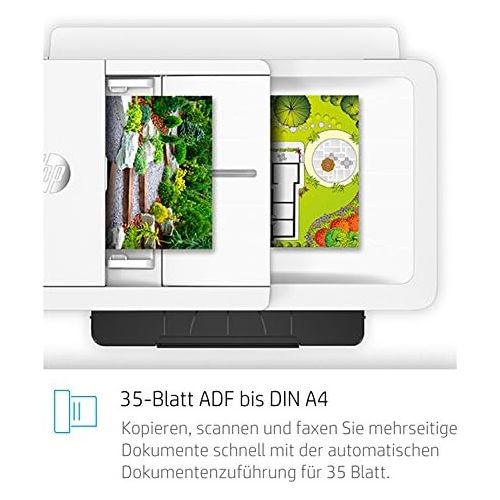 에이치피 [아마존베스트]HP OfficeJet Pro A3All-In-One Printer (DIN A3 Printer, Scanner, Copier, Fax, WiFi, Duplex, Apple AirPrint) - White