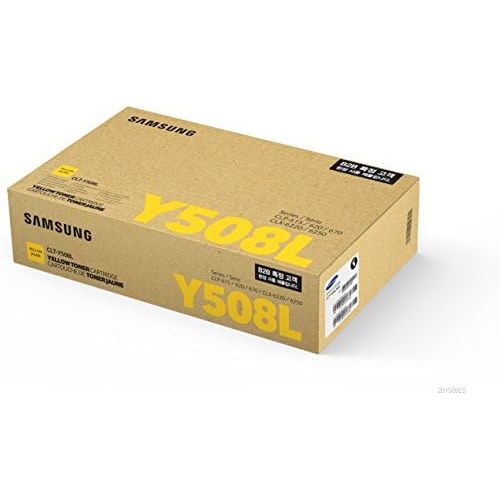 에이치피 HP Samsung Electronics CLT-Y508L Yellow Toner Cartridge - 4,000 Page Yield