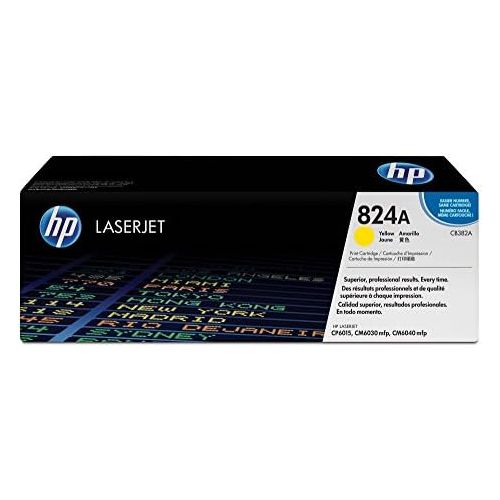 에이치피 HP 824A (CB382A) Yellow Original Toner Cartridge for HP Color LaserJet CP6015 CM6030 CM6040