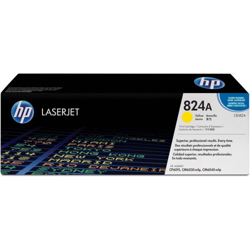 에이치피 HP 824A (CB382A) Yellow Original Toner Cartridge for HP Color LaserJet CP6015 CM6030 CM6040