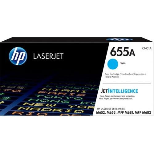 에이치피 HP 655A (CF451A) Cyan Original Toner Cartridge