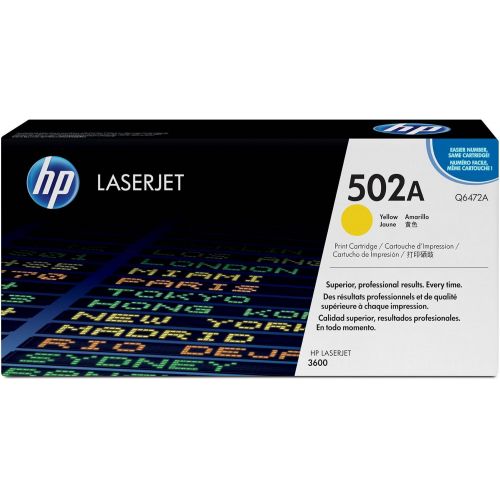 에이치피 HP 502A (Q6472A) Yellow Original Toner Cartridge