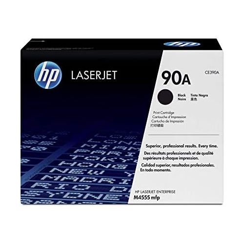 에이치피 HP 90A (CE390A) Black Original Toner Cartridge for HP LaserJet Enterprise 600 M4555