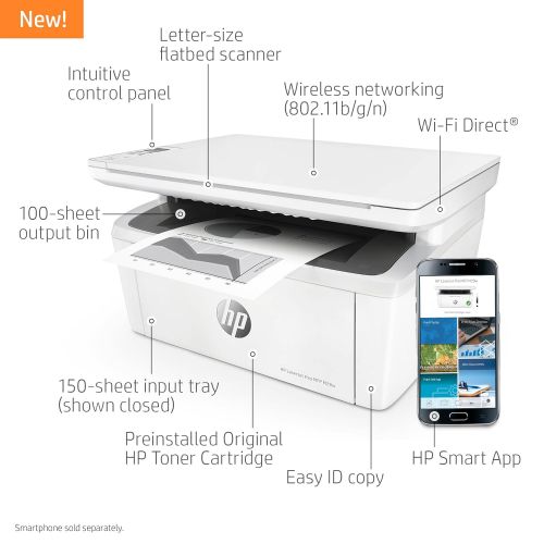 에이치피 HP Laserjet Pro M29w Wireless All-in-One Laser Printer (Y5S53A)