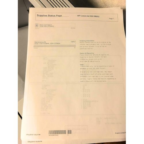 에이치피 Refurbished HP LaserJet 600 M602N M602 CE991A Printer w90-Day Warranty