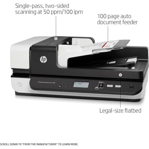 에이치피 HP ScanJet Enterprise Flow 7500 Flatbed OCR Scanner (L2725B#BGJ)