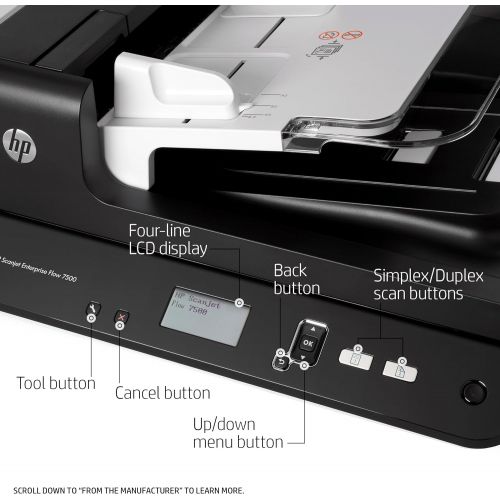 에이치피 HP ScanJet Enterprise Flow 7500 Flatbed OCR Scanner (L2725B#BGJ)