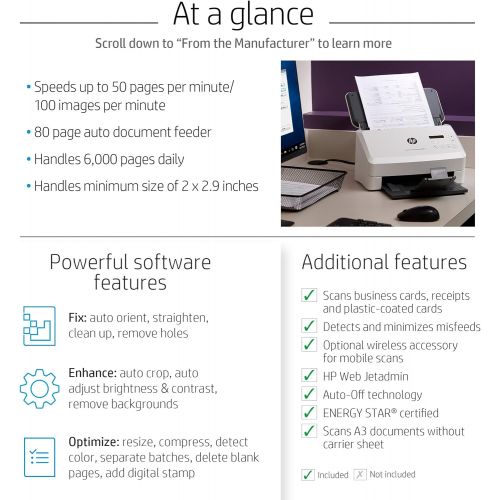 에이치피 HP ScanJet Enterprise Flow 5000 s4 Sheet-feed OCR Scanner