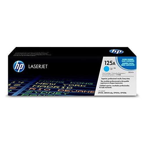 에이치피 HP 125A (CB541A) Cyan Original Toner Cartridge for HP Color LaserJet CP1215 CP1515 CP1518 CM1312