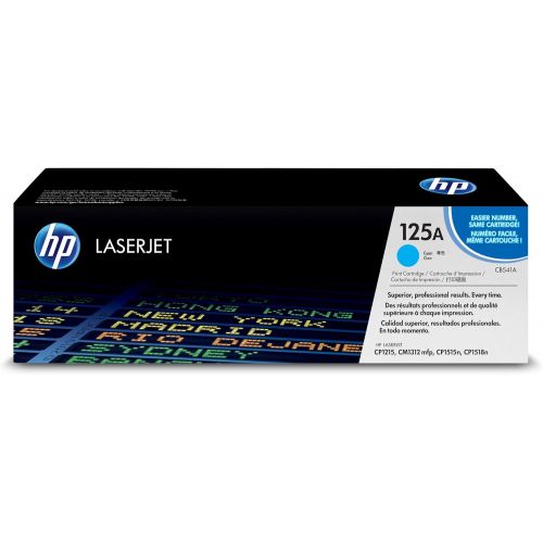 에이치피 HP 125A (CB541A) Cyan Original Toner Cartridge for HP Color LaserJet CP1215 CP1515 CP1518 CM1312