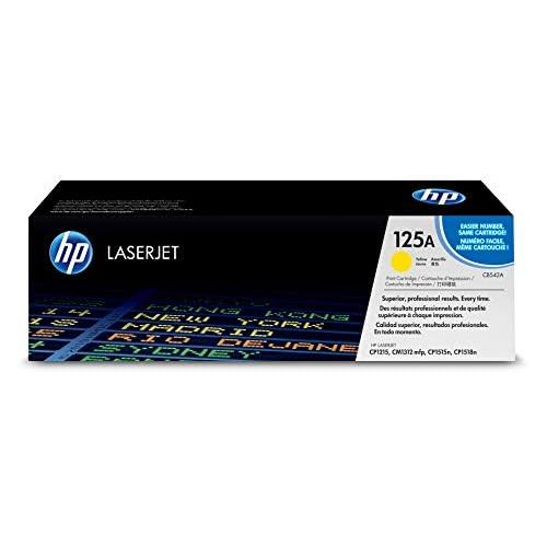 에이치피 HP 125A (CB542A) Yellow Original Toner Cartridge for HP Color LaserJet CP1215 CP1515 CP1518 CM1312