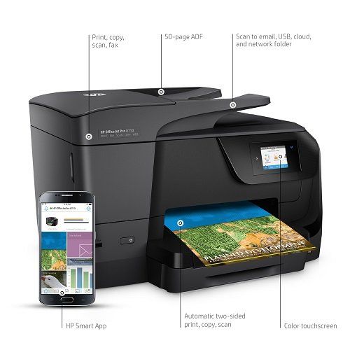 에이치피 HP M9L66A#B1H Officejet Pro 8710 All-in-one Printer wInstant Ink Bundle