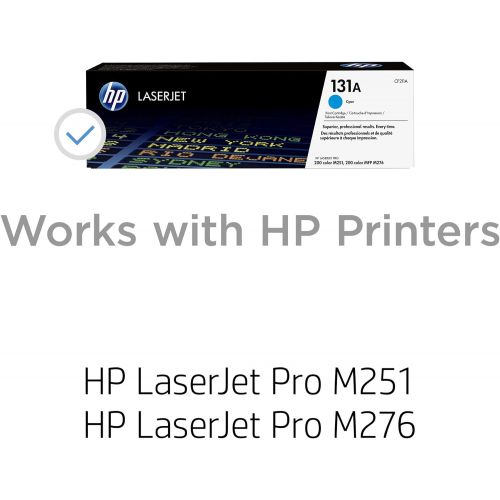 에이치피 HP 131A (CF211A) Toner Cartridge, Cyan for HP LaserJet Pro M251 M276