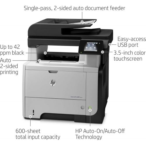 에이치피 HP Laserjet Pro MFP M521dn Mono A4 MFP Laser Printer - 42ppm, Copy, Print, Scan, Fax, Duplex