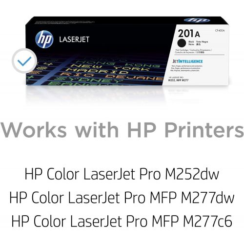 에이치피 HP 201A (CF400A) Toner Cartridge, Black for HP Color Laserjet Pro M252dw M277 MFP M277c6 M277dw MFP 277dw