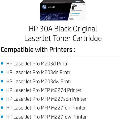 에이치피 HP 30A (CF230A) Black Toner Cartridge for HP Color Laserjet M203 M227