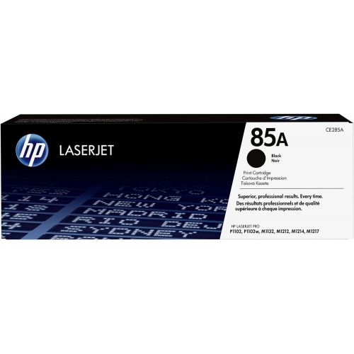 에이치피 HP 85A (CE285A) Black Toner Cartridge for HP LaserJet Pro M1212nf M1217nfw P1102w P1109w