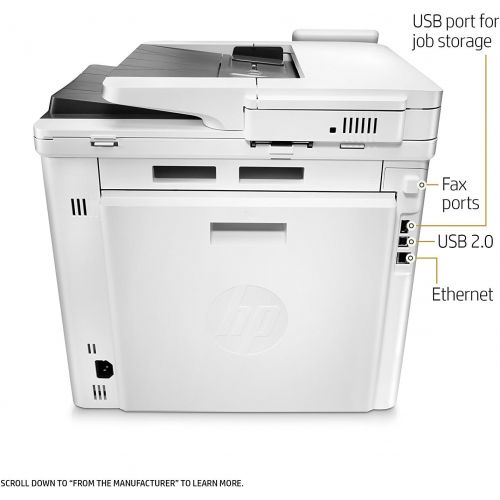 에이치피 HP Laserjet Pro M477fdn Multifunction Color Laser Printer with Built-in Ethernet & Duplex Printing, Amazon Dash Replenishment Ready (CF378A)