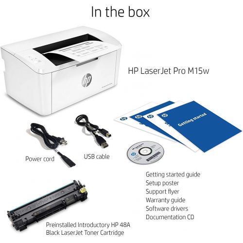 에이치피 HP LaserJet Pro M15w Wireless Laser Printer (W2G51A)