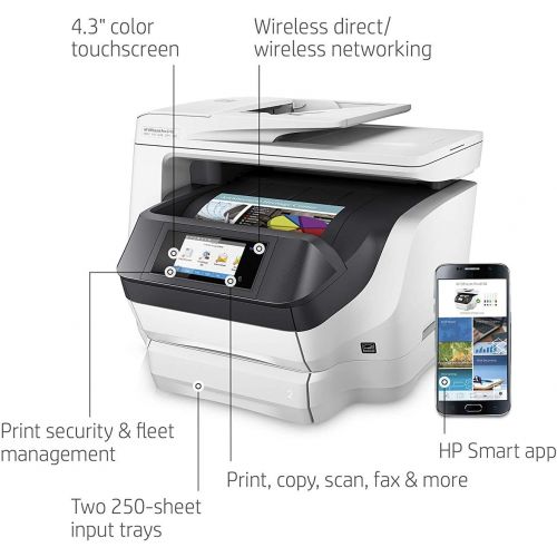 에이치피 HP OfficeJet Pro 8740 All-in-One Wireless Printer with Mobile Printing, HP Instant Ink & Amazon Dash Replenishment ready (K7S42A)