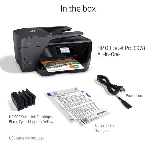 에이치피 HP OfficeJet Pro 6978 All-in-One Wireless Printer with Mobile Printing, HP Instant Ink & Amazon Dash Replenishment Ready (T0F29A)