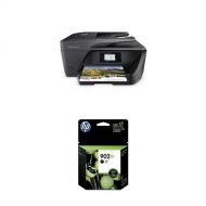 HP OfficeJet Pro 6968 Wireless All-in-One Photo Printer with Mobile Printing, Instant Ink ready (T0F28A) and HP 902XL Black Original Ink Cartridge (T6M14AN#140) Bundle