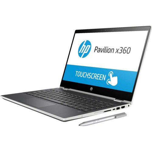 에이치피 2019 Flagship HP Pavilion x360 14 HD 2-in-1 Touchscreen LaptopTablet, Intel Dual-Core i3-8130U up to 3.4GHz 4GB DDR4 128GB SSD HDMI USB 3.1 Type-C Bluetooth 4.2 802.11ac Webcam St