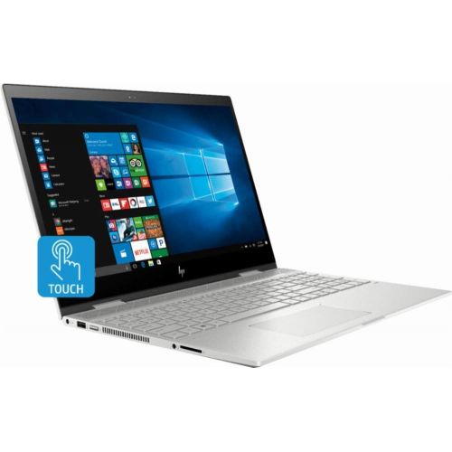 에이치피 HP Envy X360 2019 Flagship 15.6 Full HD IPS Touchscreen 2-in-1 Laptop, Intel Quad-Core i7-8550U up to 4GHz 8GB DDR4 512GB SSD Bluetooth 4.2 Backlit Keyboard Windows Ink Finger