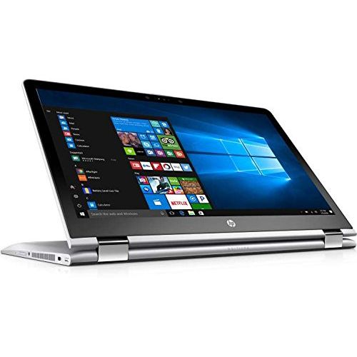 에이치피 HP Pavilion X360 15.6 2-in-1 FHD IPS Touchscreen Laptop, Intel Core i5-7200U, 8GB DDR4 SDRAM, 128GB SSD, AMD Radeon 530 Graphics, Backlit Keyboard, Bluetooth, HDMI, B&O PLAY, Stylu