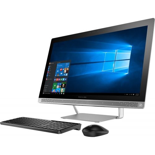 에이치피 Premium HP Pavilion 27 Full HD IPS Touchscreen All-in-One Desktop, Quad Core Intel i7-6700T, 12GB DDR4 RAM, 1TB 7200RPM HDD, DVD, 802.11AC, BT, HDMI, B&O Audio, Wireless keyboard a
