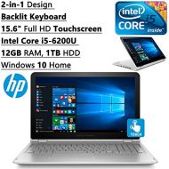 HP Envy High Performance 2-in-1 Convertible 15.6 inch FHD Touchscreen Backlit Keyboard Laptop PC| Intel Core i5-6200U Dual-Core| 12GB RAM| 1TB HDD| WIFI| Bluetooth| Windows 10 (Sil