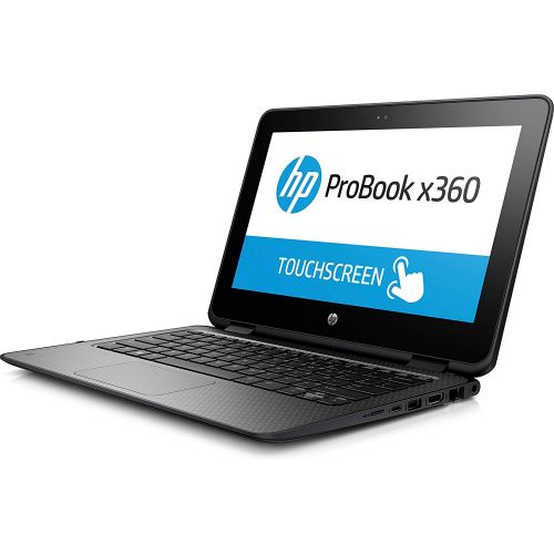 에이치피 HP ProBook x360 G1 EE 11.6 HD Touchscreen 2-in-1 Business Education Laptop - Intel Celeron N3350 Dual-Core, 64GB SSD eMMC, 4GB RAM, WiFi AC, Bluetooth 4.2, Type-C, HDMI, RJ-45, Web