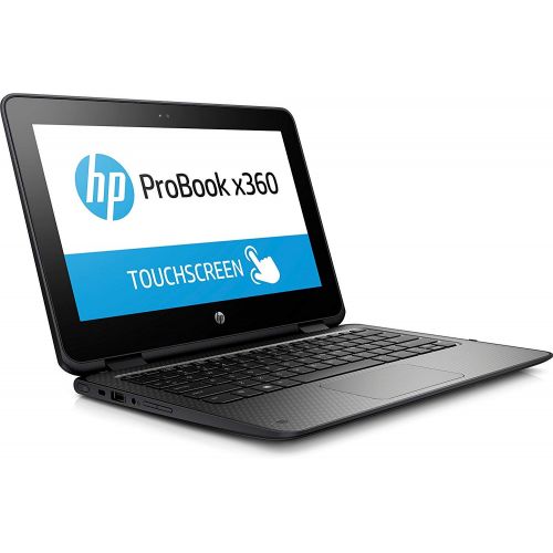 에이치피 HP ProBook x360 G1 EE 11.6 HD Touchscreen 2-in-1 Business Education Laptop - Intel Celeron N3350 Dual-Core, 64GB SSD eMMC, 4GB RAM, WiFi AC, Bluetooth 4.2, Type-C, HDMI, RJ-45, Web