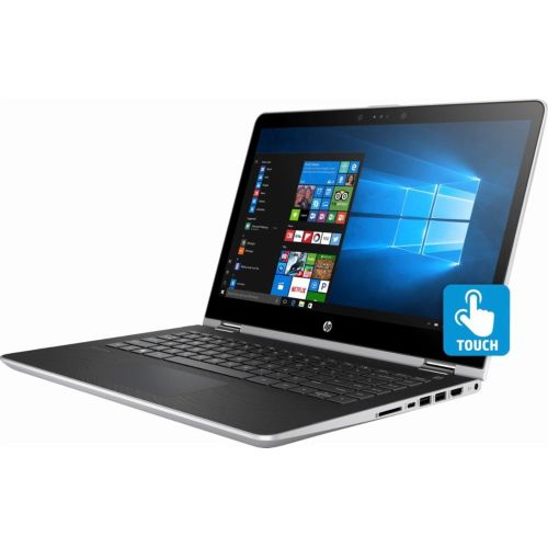 에이치피 2018 Premium HP Pavilion x360 14 2-in-1 HD SVA Touchscreen LaptopTablet,Intel Dual-Core i3-7100U 2.4GHz 8GB DDR4 500G HDD B&O Play Audio Bluetooth HD Webcam HDMI 802.11bgn USB Typ