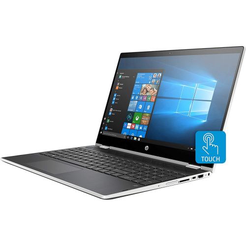에이치피 HP Pavilion X360 15.6 HD Laptop Notebook Computer, 2019 Newest 2 in 1 Convertible Touchscreen, Intel i5-8250U (> i7-7500 ) Up to 3.4GHz Processor, 24GB RAM, 1TB HDD, 2 Year Warr