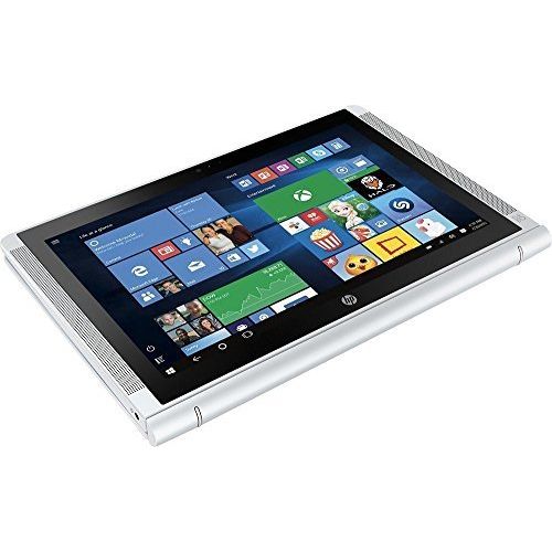 에이치피 HP Pavilion x2 Detachable Laptop PC 10.1 Inch HD IPS Touchscreen Intel Quad-Core Atom x5-Z8300 32GB eMMC SSD 2GB RAM 802.11ac Wifi Bluetooth Windows 10-Silver