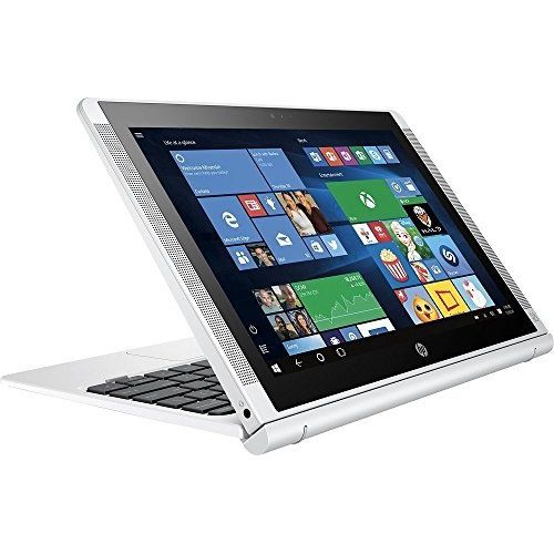 에이치피 HP Pavilion x2 Detachable Laptop PC 10.1 Inch HD IPS Touchscreen Intel Quad-Core Atom x5-Z8300 32GB eMMC SSD 2GB RAM 802.11ac Wifi Bluetooth Windows 10-Silver