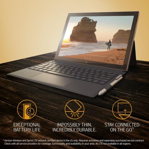 에이치피 HP Envy x2 12-inch Detachable Laptop with Stylus Pen and 4G LTE, Qualcomm Snapdragon 835 Processor, 4 GB RAM, 128 GB Flash Storage, Windows 10 (12-e091ms, SilverBlue)