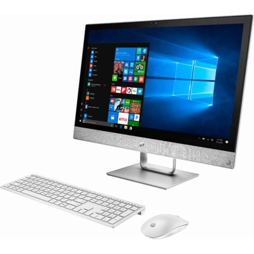 에이치피 HP Pavilion All-in-One 23.8 FHD IPS Touchscreen WLED Display Premium Desktop | Intel Core i5-8400T Six-Core | 12GB DDR4 | 2TB HDD | DVD-RW | Include Keyboard & Mouse | WiFi | Windo