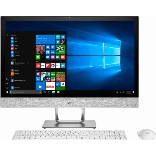 에이치피 HP Pavilion All-in-One 23.8 FHD IPS Touchscreen WLED Display Premium Desktop | Intel Core i5-8400T Six-Core | 12GB DDR4 | 2TB HDD | DVD-RW | Include Keyboard & Mouse | WiFi | Windo