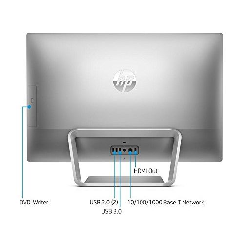 에이치피 HP Newest Pavilion All-in-One 27 inch Full HD Flagship Premium Desktop | Intel Core i5-6400T Quad-Core | 8GB RAM | 1TB HDD | DVD +-RW | B&O Audio | Webcam | Windows 10 | USB Keybo
