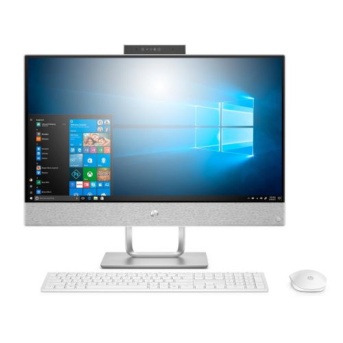 에이치피 HP Pavilion 24-inch All-in-One Computer, Intel Core i7-7700T Quad-Core, 8GB RAM, 1TB Hard Drive, 16GB Intel Optane, Windows 10 (24-x030, White)