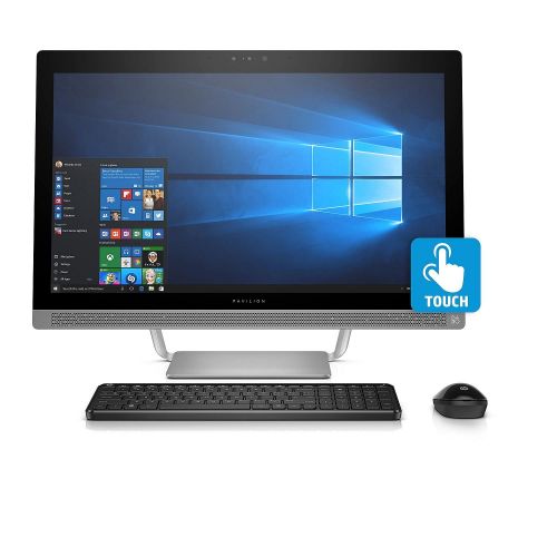 에이치피 HP Pavilion Touchscreen Full HD 23.8 All-in-One Desktop, Intel Core i5-6400T Processor, 8GB Memory, 1TB Hard Drive, 2GB NVIDIA GT930MX GDDR5 Graphics, DVD-Writer, 3D IR Webcam, Win