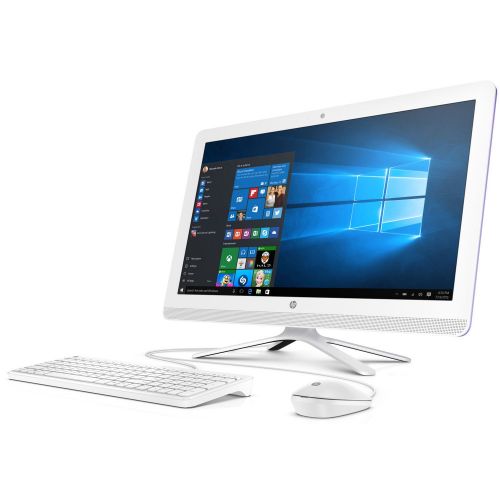 에이치피 HP 21.5-Inch Full HD IPS All-in-One High Performance Desktop PC, Intel Pentium Quad-Core Processor, 4GB RAM, 1TB 7200RPM HDD, DVD+-RW, WIFI, Bluetooth, HDMI, Windows 10, Silver