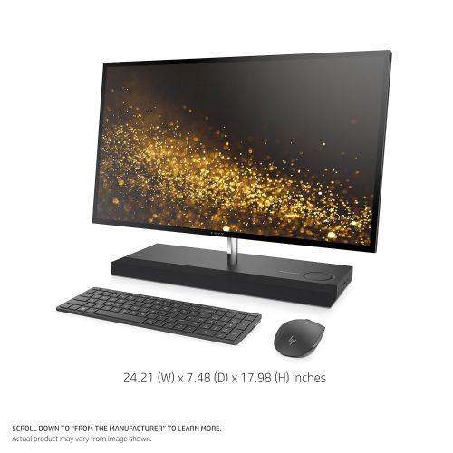 에이치피 HP ENVY 27-inch All-in-One Computer, Intel Core i7-7700T, NVIDIA GeForce GTX 950M, 16GB RAM, 1TB hard drive, 128GB SSD, Windows 10 (27-b110, Ash Silver)